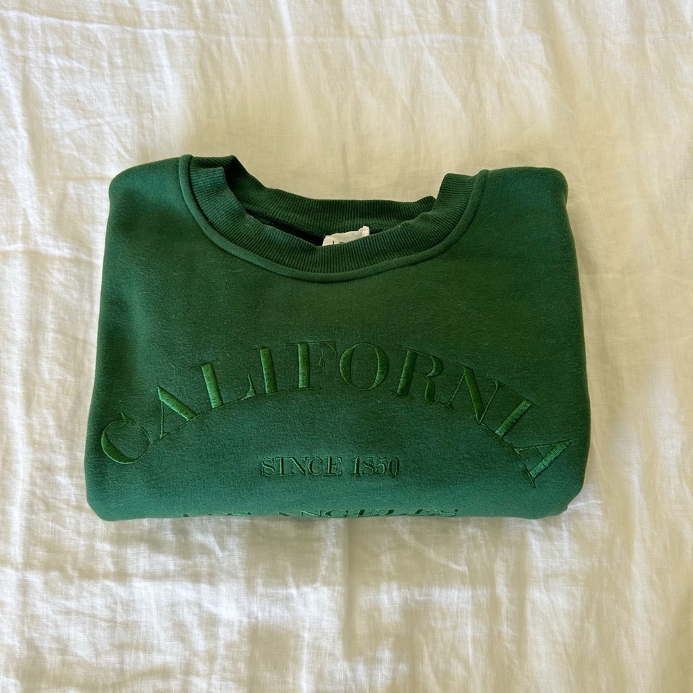 Le Lis California green cropped pullover